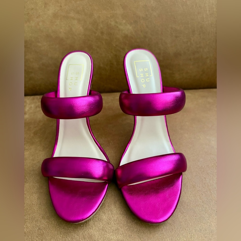 Shu Shop Women's Georgia Shoes. Fuchsia. Size 8. NIB - Picture 2 of 9
